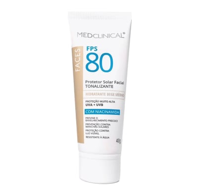 Protector Solar Facial Medclinical Beige Medio FPS80 40 g