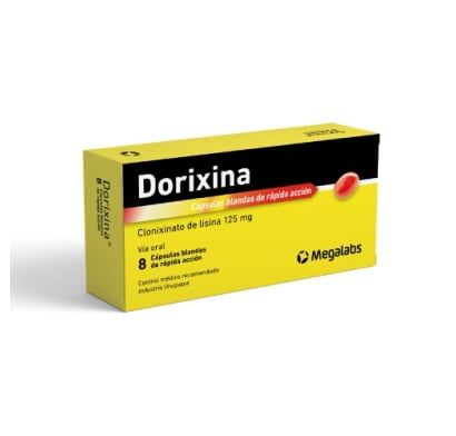 DORIXINA 125 MG 8 CAPSULAS BLANDAS