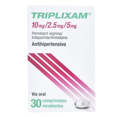 Triplixam 10 Mg / 2.5 Mg / 5 Mg 30 Comprimidos