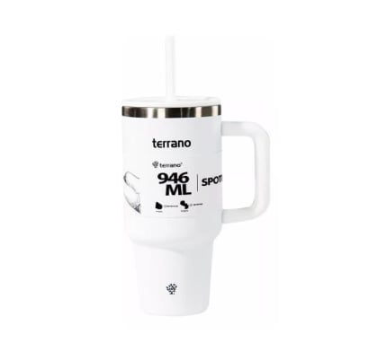 Vaso Térmico Terrano Spotie Cup Blanco 946 Ml