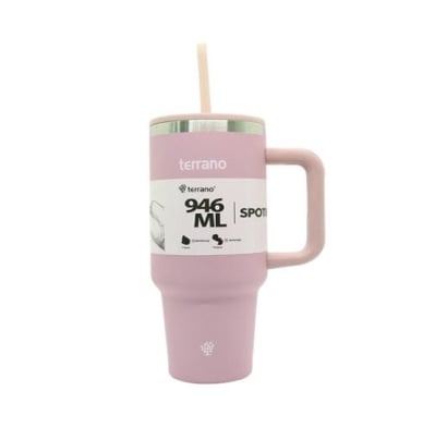 Vaso Térmico Terrano Spotie Cup Rosa 946 Ml