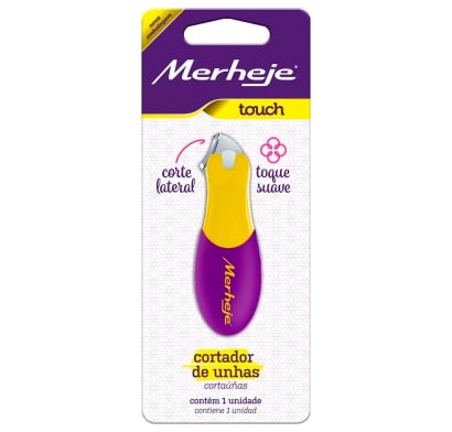 Cortauñas Merheje Touch Amarillo Y Violeta