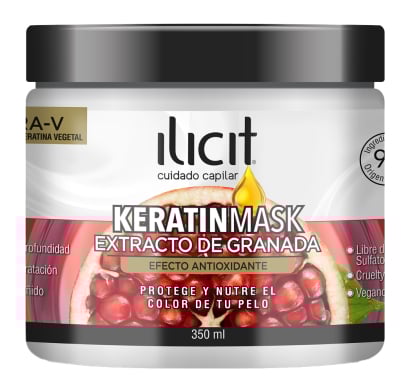 Mascarilla Capilar Illicit Keratina Con Granada 350 Ml