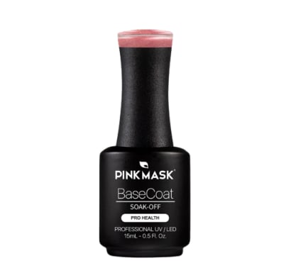 Esmalte Semipermanente En Gel Pink Mask Rubber Sparkly