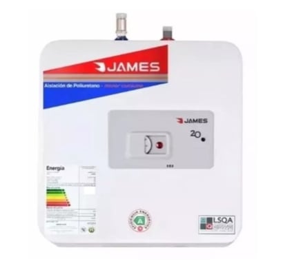 Termotanque James Línea Prisma De Cobre 20 L Salida Superior