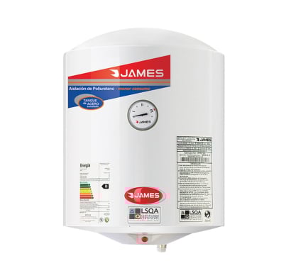 Calefón Acero Inoxidable James Cilíndrico 40 L