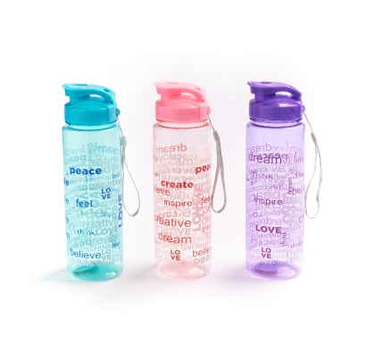 Botella Con Letras Happy Paper Colores Surtidos