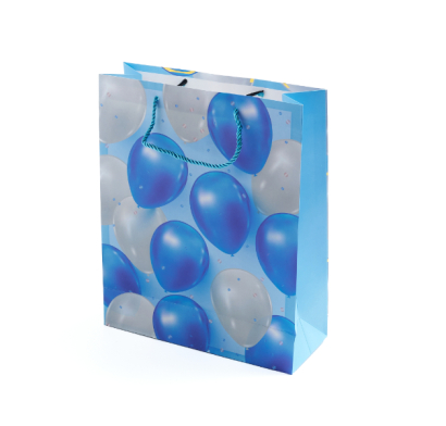 Bolsa De Regalo Happy Paper Globos 1 Unidad Colores Surtidos