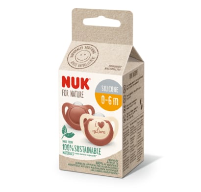 Chupete Nuk For Nature Silicon Talle 1 Beige 2 Unidades