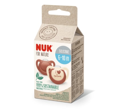 Chupete Nuk For Nature Silicon Talle 2 Beige 2 Unidades