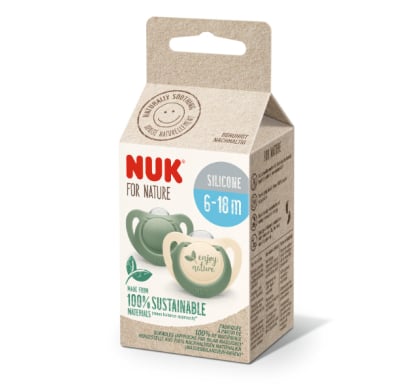 Chupete Nuk For Nature Silicon Talle 2 Verde 2 Unidades