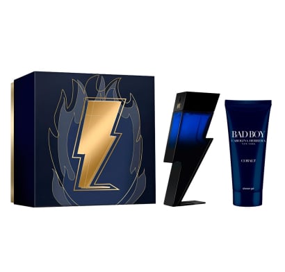 Cofre Carolina Herrera Perfume Bad Boy Cobalt 100 Ml + Gel De Ducha 100 Ml 