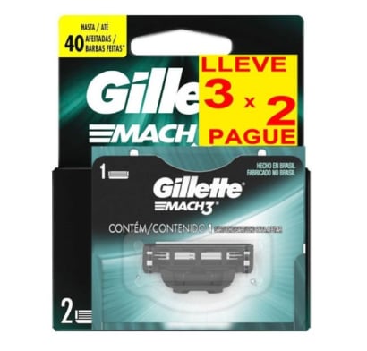 Repuesto De Gillette Mach3 3x2 Unidades