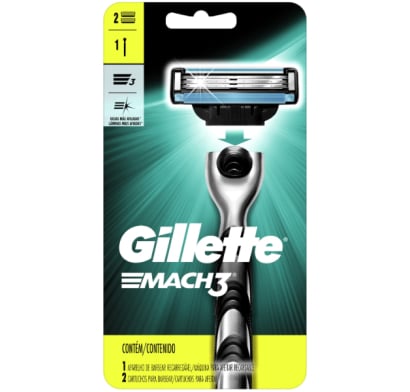Afeitadora Mach3 Razor 2 Cartuchos Con Repuestos