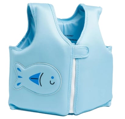 Chaleco Flotador Akas Infantil +24 Meses Pez Celeste