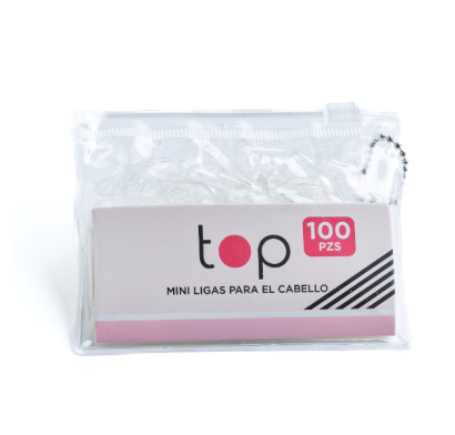 Mini Gomitas Para El Pelo Top Transparentes 100 Unidades