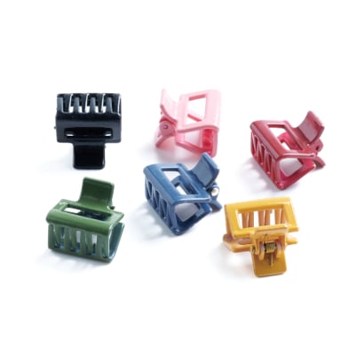 Mini Pinzas Para El Pelo Top Varios Colores 6 Unidades