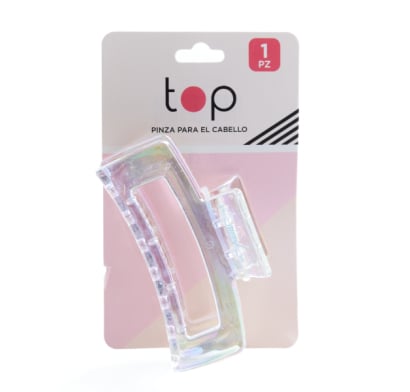 Pinza Para El Pelo Top Transparente 1 Unidad