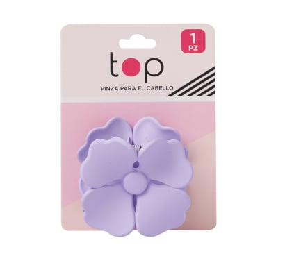 Pinza Para El Pelo Top Flor Pastel Colores Surtidos  1 Unidad