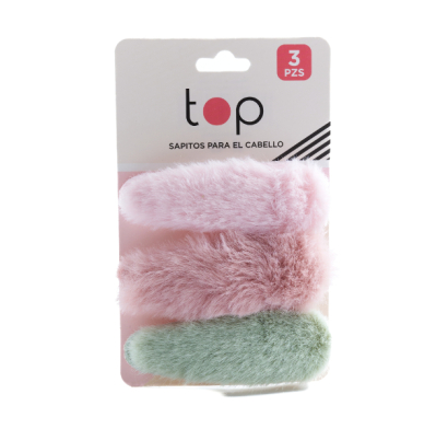 Broches Para El Pelo Top Invierno Colores Pastel 3 Unidades