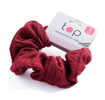 Gomita Scrunchie Para El Pelo Top Roja 1 Unidad