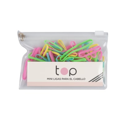 Mini Gomitas para el Pelo Top Multicolores 100 Unidades