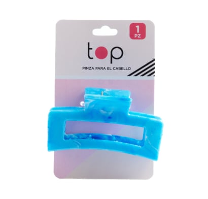 Pinza Para El Pelo Top Marmolada Azul 1 Unidad