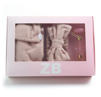 Set Masajeador Facial Zaira Beauty Con Vincha Y Toalla