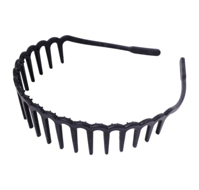 Vincha para el Pelo Top Zigzag Negra 1 Unidad