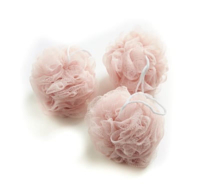 Set Esponjas De Baño Zaira Beauty Rosadas 3 Unidades