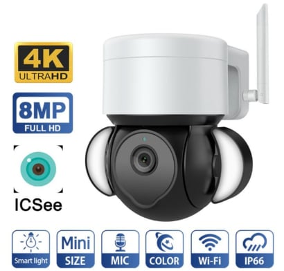 Cámara de Vigilancia Edup Exterior EH-2560P26 Wifi 4K