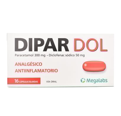 Dipar Dol 300 mg/50 mg 16 Cápsulas Blandas