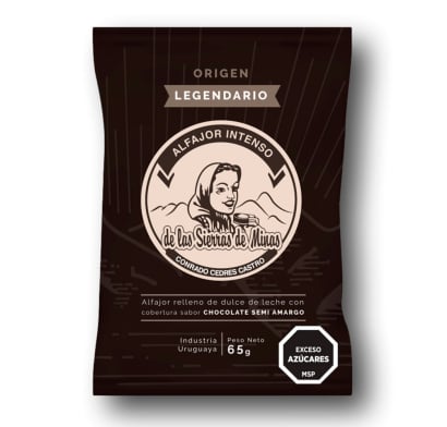 Alfajor De Las Sierras De Minas Chocolate Intenso 65 G