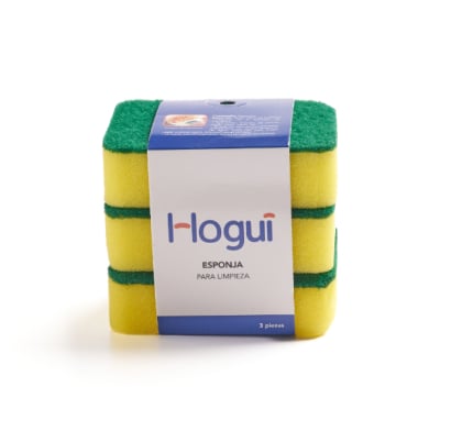 Esponjas De Limpieza Hogui 3 Unidades