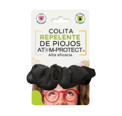 Colita Repelente De Piojos Atom-protect Negro 1 Unidad