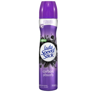Antitranspirante En Aerosol Lady Speed Stick Carbón Absorb 150 Ml
