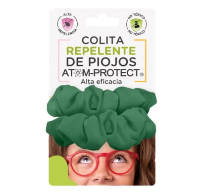 Colita Repelente De Piojos Atom-protect Verde 2 Unidades