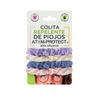Colita Repelente De Piojos Atom-protect Verde 4 Unidades