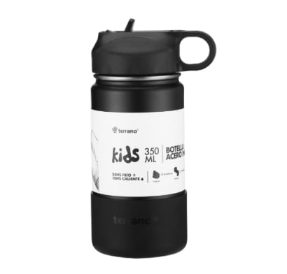 Terrano Botella Termica  Kids 350ml Negro