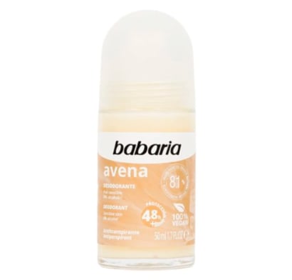 Desodorante  Y Antitranspirante En Roll On Babaria Avena 50 Ml