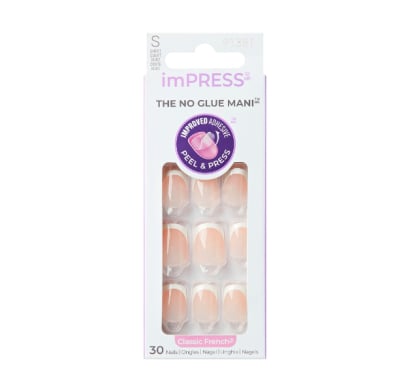 Uñas Adhesivas Kiss Impress Nails Model Ifc01