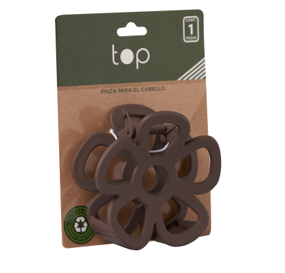 Pinza Para El Pelo Top Eco Flor 1 Unidad Colores Surtidos