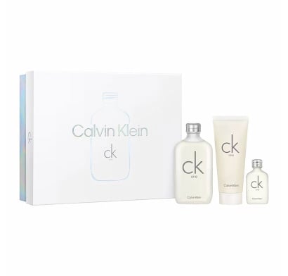 Cofre Calvin Klein Perfume Ck One Edt 100 Ml + Gel De Ducha 100 Ml + Mini Talla 15 Ml