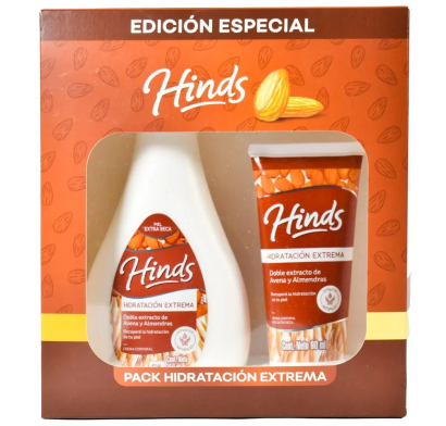 Set Crema Hinds Hidratación Extrema 250 Ml + Crema De Manos 90 Ml
