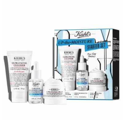 Set Kiehl's Hidratación Profunda En 3 Pasos. Limpieza + Sérum ácido Hialuronico + Crema Hidratante