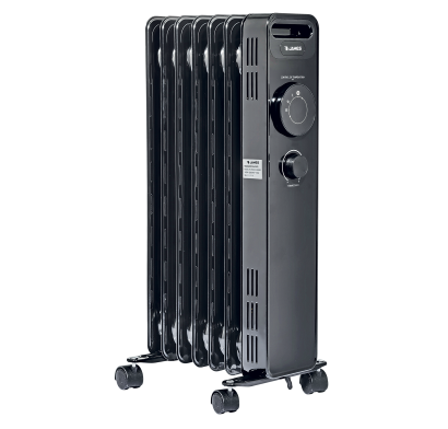 Radiador De Aceite James Ra-1500 W G2 7 Elementos 1500 W Negro
