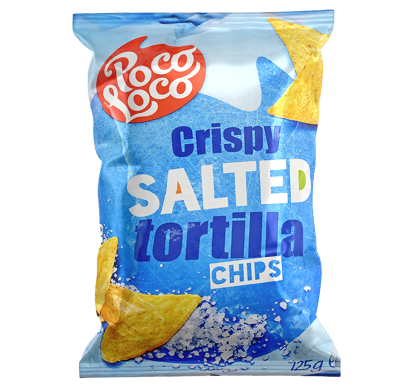 Nachos Crispy Salted Poco Loco Con Sal 125 G