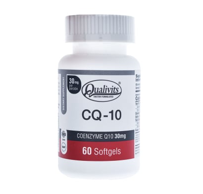 Suplemento Qualivits Coenzima Q10 Antioxidante 30 Mg 60 Cápsulas