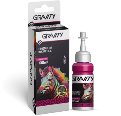 Botella de Tinta para Impresora Gravity Universal Magenta 100 ml