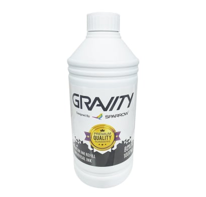 Botella de Tinta Gravity Universal Negro 1 L 
